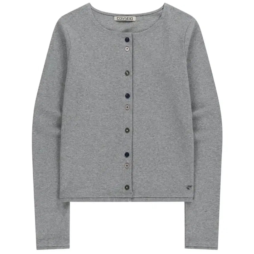[BUNJANG] Koiseo Low Edge Cardigan - Grey / 코이세이오 로우 엣지 가디건 그레이