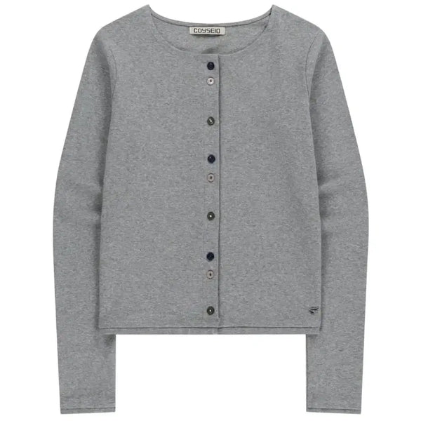 [BUNJANG] Koiseo Low Edge Cardigan - Grey / 코이세이오 로우 엣지 가디건 그레이