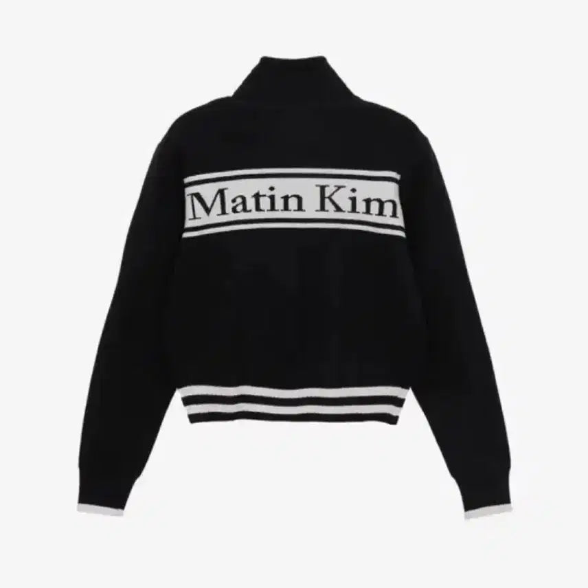 [BUNJANG] Matin Kim Knit Zip-Up Black S / Matin Kim 마뗑킴 니트 집업 블랙 S