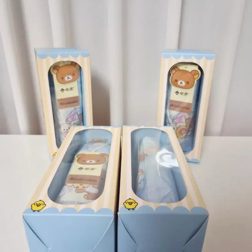 [BUNJANG] Rilakkuma 3-Section Umbrellas / 리락쿠마 3단 우양산 우산