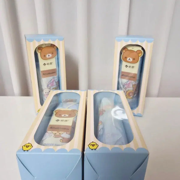 [BUNJANG] Rilakkuma 3-Section Umbrellas / 리락쿠마 3단 우양산 우산