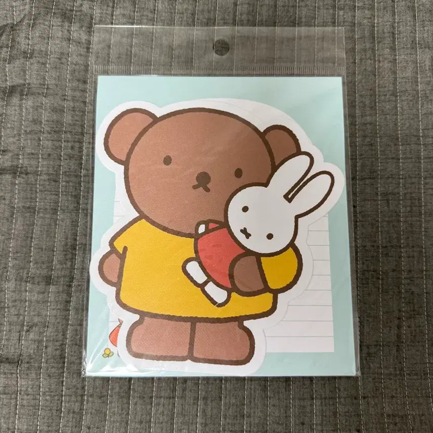 [BUNJANG] Miffy Boris Die-Cut Letter Set - New / 정품 미피 보리스 다이컷 편지지 세트 새상품