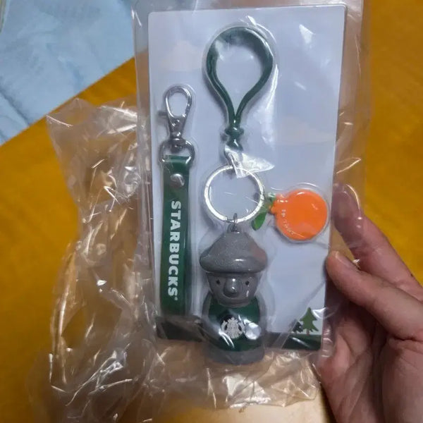 [BUNJANG] Starbucks Jeju Haerbang Keyring Set / 스타벅스제주하르방  키링  열쇠고리 세트