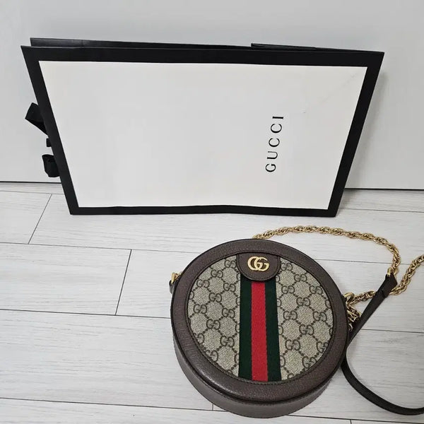 [BUNJANG] Gucci Ophidia Round Shoulder Bag / 구찌 오피디아 탬버린백 라운드백