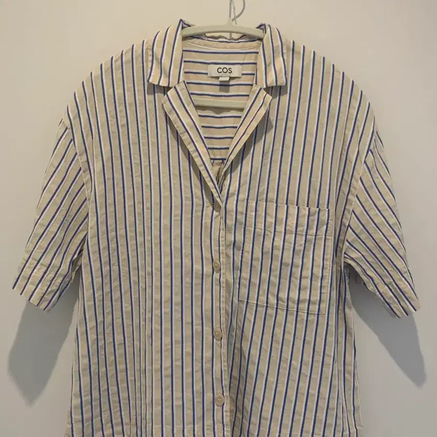 [BUNJANG] COS Striped Shirt Beige / COS 스트라이프 셔츠 베이지