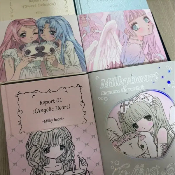 [BUNJANG] Illustration Sticker Book Set (4 Books) / 일러스트 스티커북 4개 세트