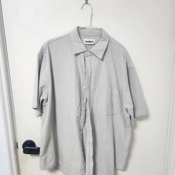 [BUNJANG] Indust Half Shirt Grey / 인더스트 하프 셔츠 그레이