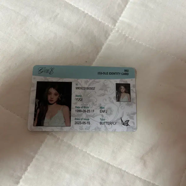 [BUNJANG] (G)I-DLE Yuqi Identity Card Ifeel Album / 아이들 우기 아이덴티티 카드