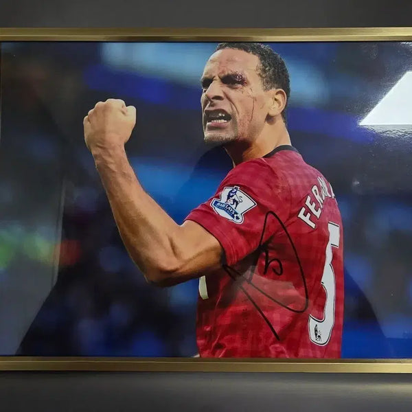 [BUNJANG] Rio Ferdinand Signed Manchester United A4 Photo / 맨유 리오 퍼디난드 친필싸인 A4