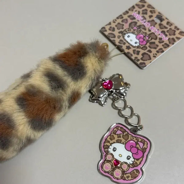 [BUNJANG] Sanrio Gyaru Neko Hello Kitty Tail Keyring / 산리오 갸루네코 헬로키티 꼬리 키링 갸루