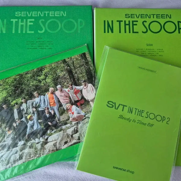 [BUNJANG] SEVENTEEN In The Soop Photobook Bundle Set / 세븐틴 SVT 인더숲 1 2 일괄 양도