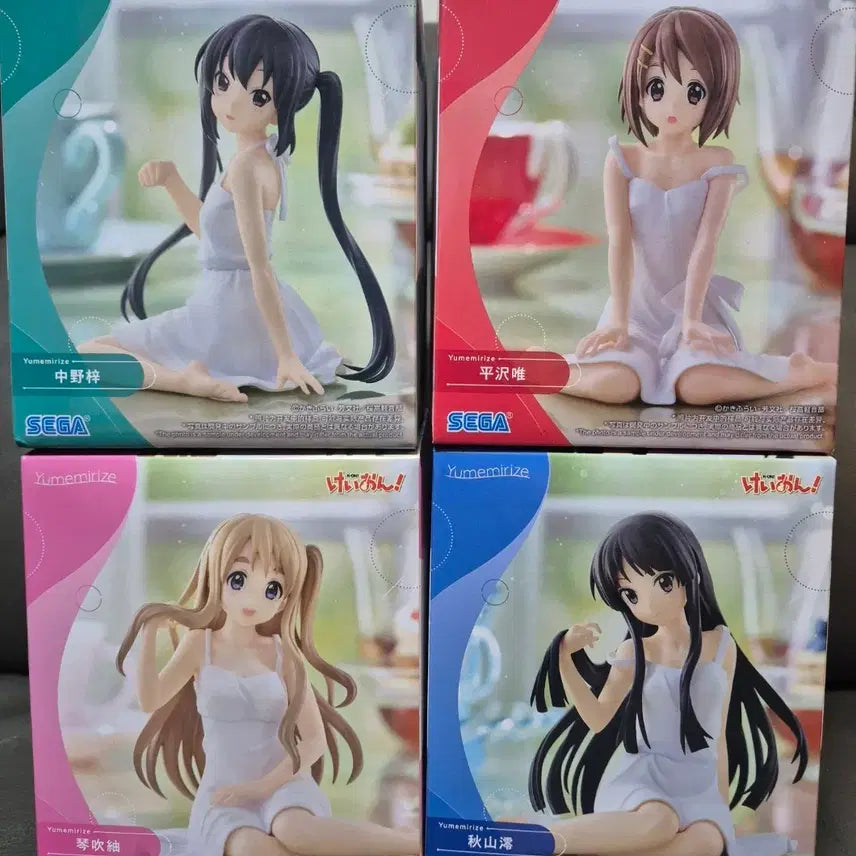 [BUNJANG] K-ON! Yumemrise Figure 4-Type Set (Sealed Bundle Set) / 미개봉 일괄))케이온! 유메미라이즈 피규어 4종 세트
