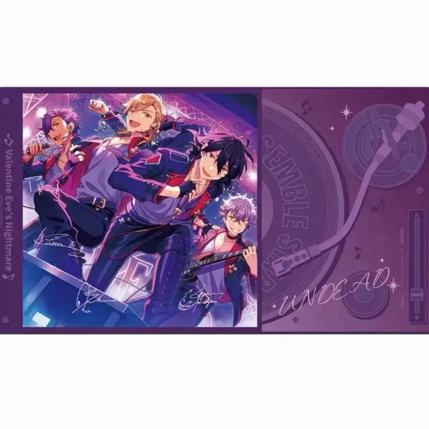 [BUNJANG] Ensemble Stars UNDEAD Desk Mat, Large Mousepad, Keychain, Shikishi Bundle Set (Rei, Kaoru, Adonis, Koga) / 여러장)앙스타 언데드 데스크 매트 장패드 키링 색지 일괄 레이 카오루 아도니스 코가