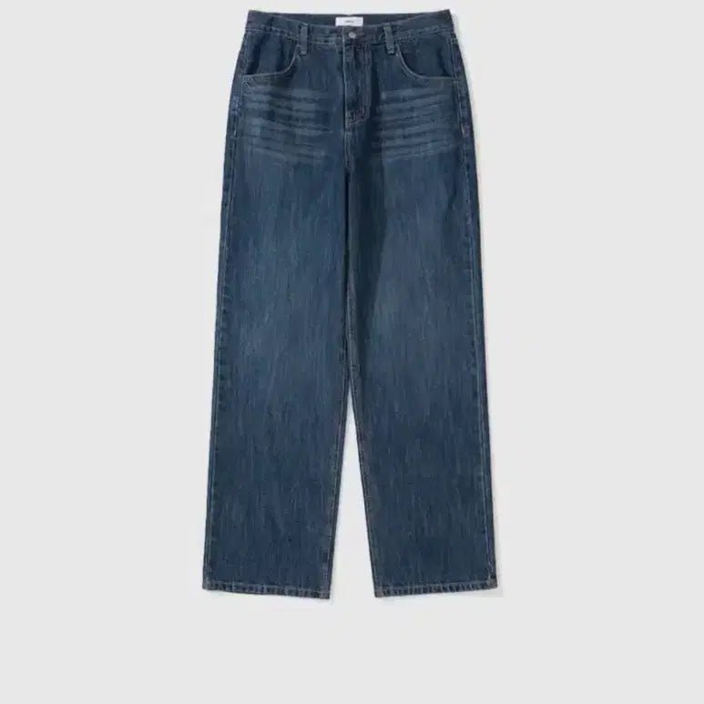 [BUNJANG] Mylibrary 113 Light Slub Denim Jeans - Mid Blue (L) / mylibrary 113 라이트 슬럽 데님 미드 블루