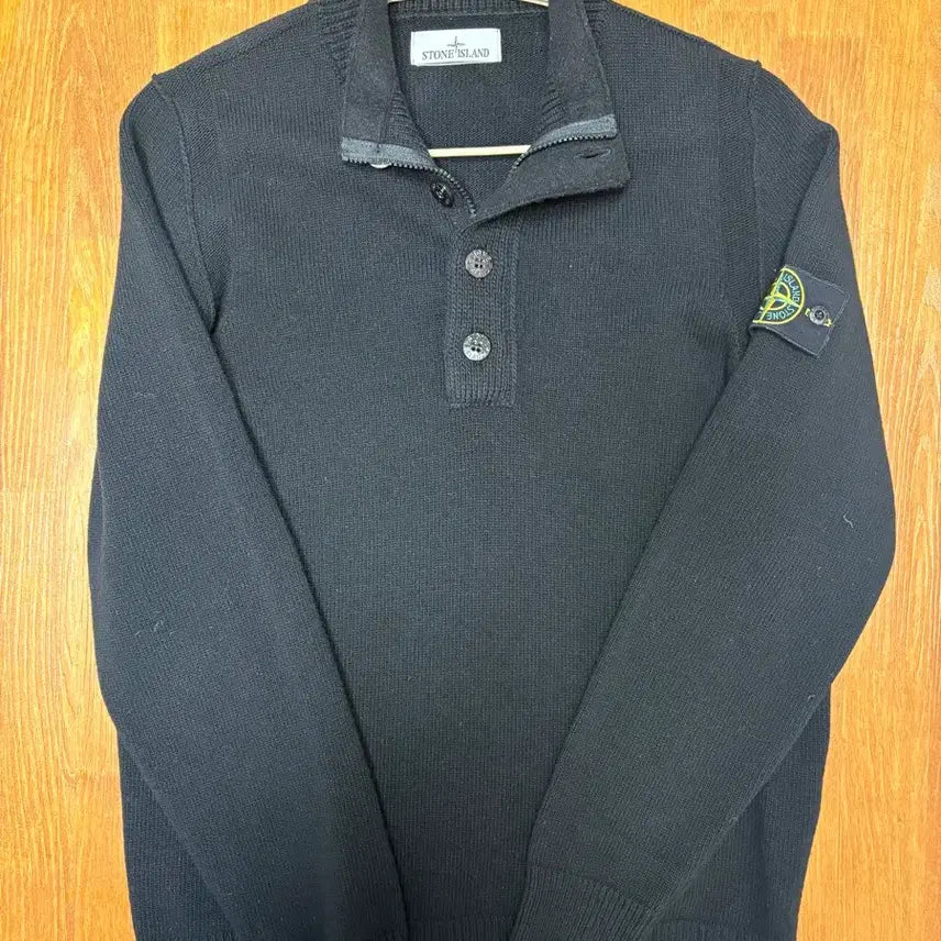 [BUNJANG] Stone Island Half Zip Knit L / 스톤아일랜드 하프 집업 반집업 니트 L
