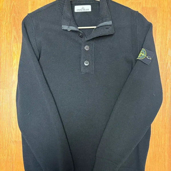 [BUNJANG] Stone Island Half Zip Knit L / 스톤아일랜드 하프 집업 반집업 니트 L