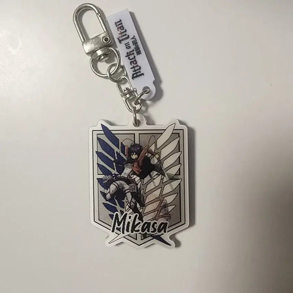 [BUNJANG] Attack on Titan Frank Burger Mikasa Acrylic Charm / 진격의 거인  프랭크버거 미카사 키링