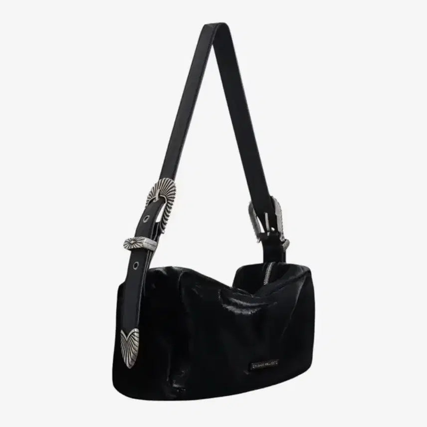 [BUNJANG] Please Project Ethnic Belt Shoulder Bag Black / 플리즈프로젝트 에스닉 벨트 숄더백 블랙