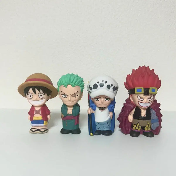[BUNJANG] One Piece Mini Figures Bundle Set (Luffy, Zoro, Law, Kid) / 일괄) 원피스 미니피규어 판매