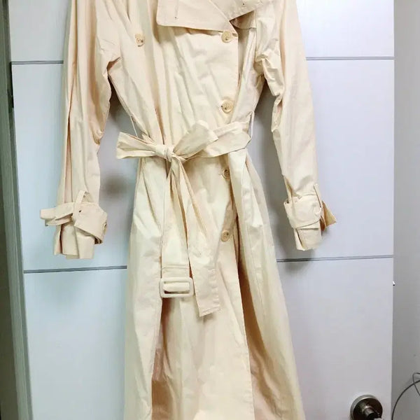 [BUNJANG] Butter Cream Color Trench Coat / Butter Treanch Coat