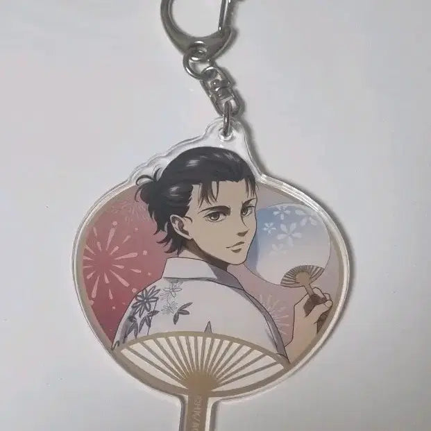 [BUNJANG] Attack on Titan Eren Fan Charm / 진격의거인 에렌 부채 키링