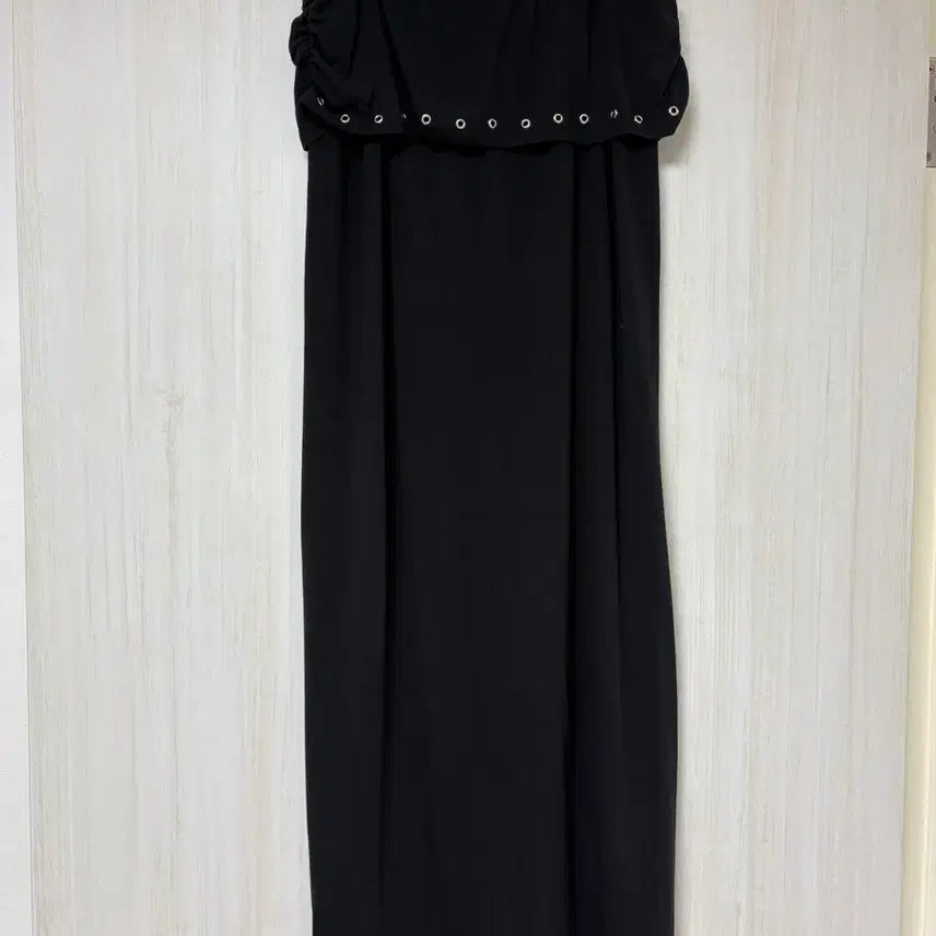 [BUNJANG] Piaçis Black Side Shirring Long Skirt / 파이시스 블랙 사이드 셔링 롱 스커트