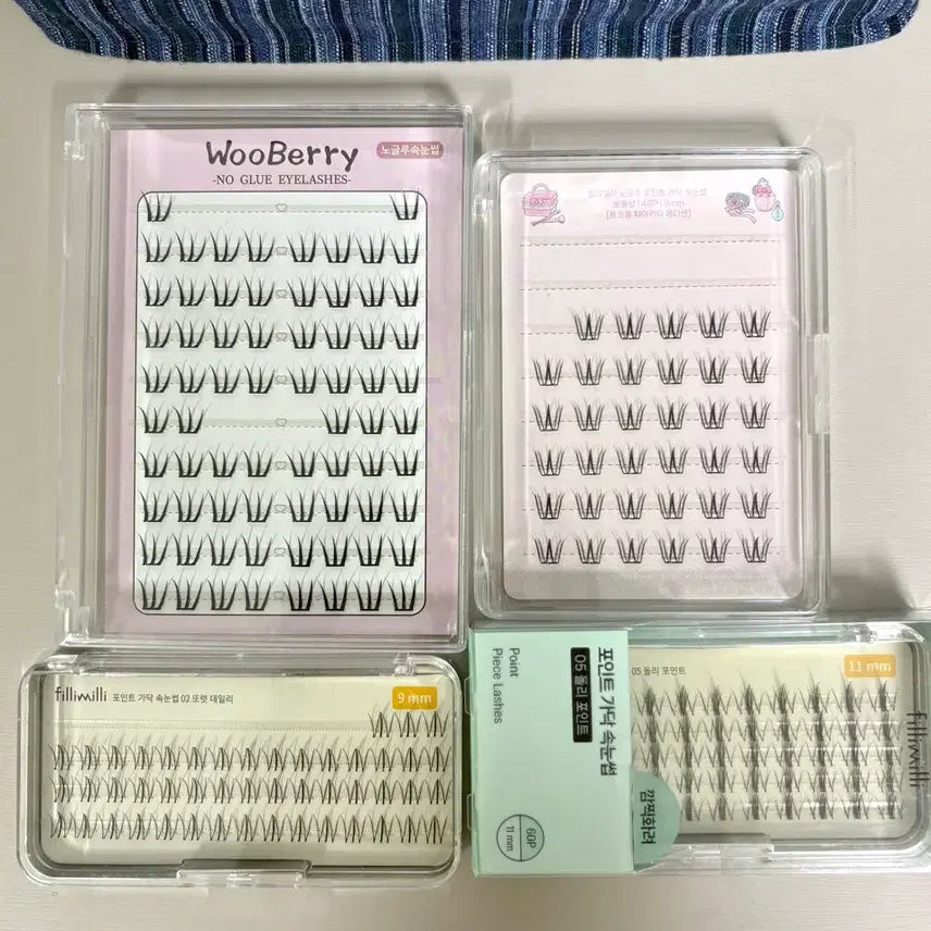 [BUNJANG] No-Glue Eyelashes Bundle / 노글루 속눈썹+속눈썹 일괄판매