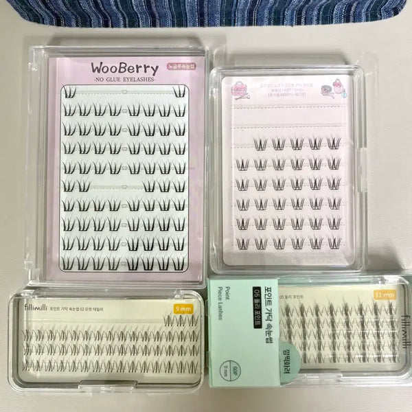 [BUNJANG] No-Glue Eyelashes Bundle / 노글루 속눈썹+속눈썹 일괄판매