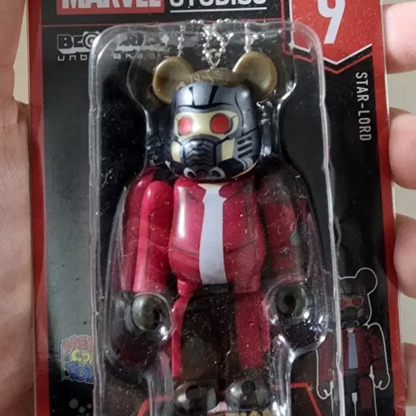 [BUNJANG] Be@rbrick Marvel Series 9 Star-Lord Keychain (Sealed) / 미개봉) 마블 베어브릭 9번 스타로드 키링