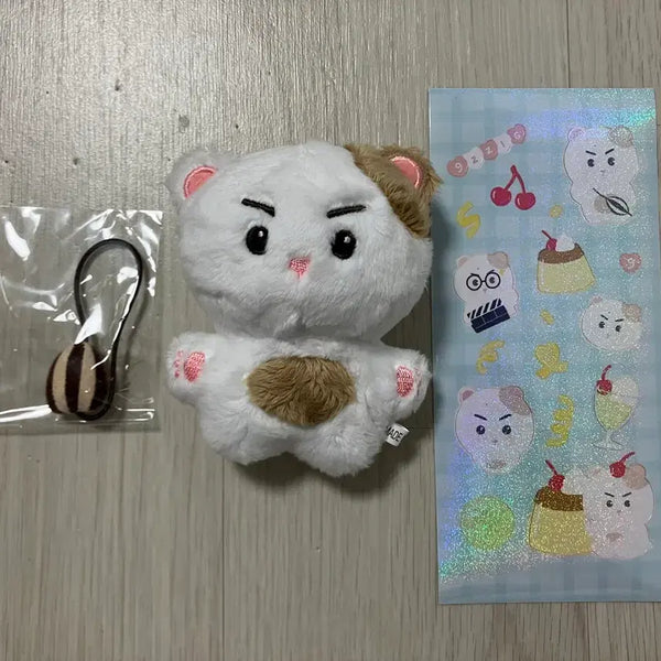 [BUNJANG] Stray Kids Hyunjin Plush Doll Sticker Bundle Set / 구찍이 구교환 굿즈 인형 스티커 판매