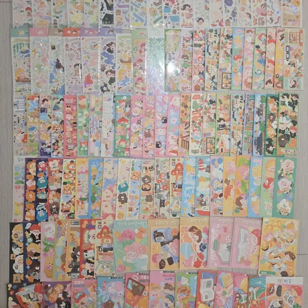 [BUNJANG] Jjora-mji 106 pcs Sticker Set / 쪼람쥐스티커 106장 일괄다꾸처분합니다요~~