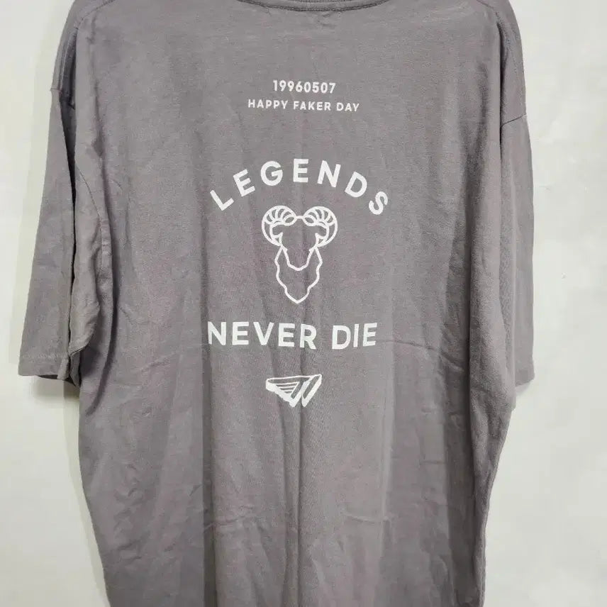 [BUNJANG] T1 Faker Day Legends Never Die T-Shirt / T1 페이커 데이 레전드 네버 다이 반팔티(2022)
