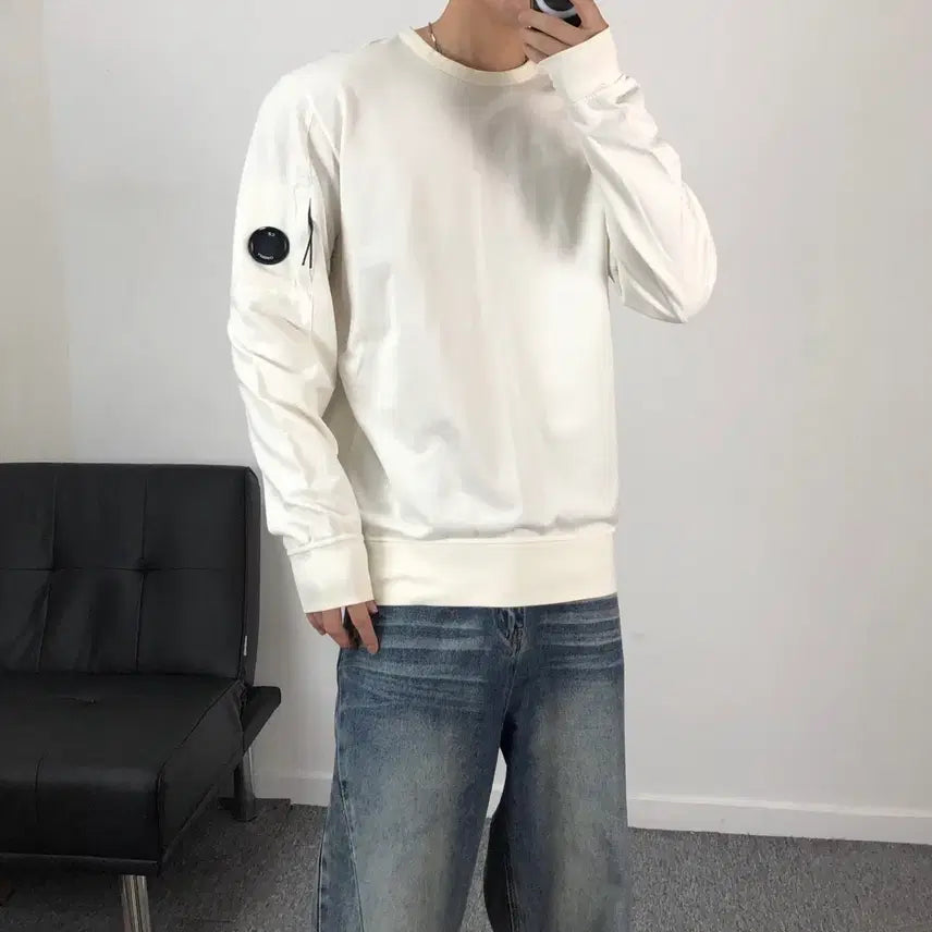 [BUNJANG] CP Company Genuine Lens Logo Sweatshirt / cp컴퍼니 정품 렌즈와펜 맨투맨