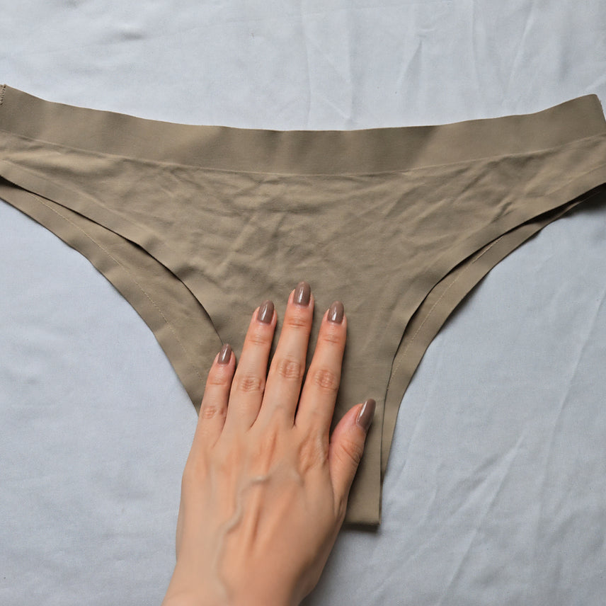 [BUNJANG] Beige Plain Seamless Panties (Used) / (중고) 베이지 무지 심리스 팬티
