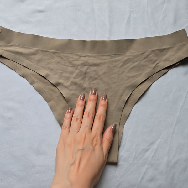 [BUNJANG] Beige Plain Seamless Panties (Used) / (중고) 베이지 무지 심리스 팬티