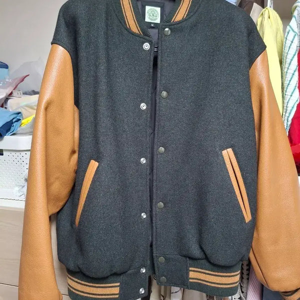 [BUNJANG] M VASTI Varsity Jacket Forest Green / [M] 듀테로 바시티자켓 포레스트그린