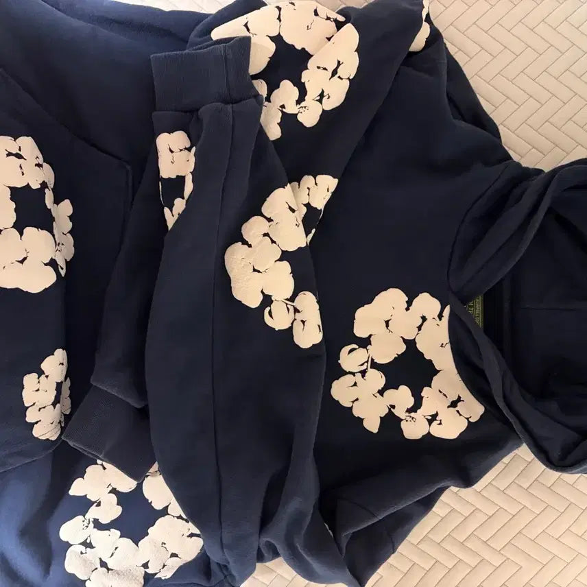 [BUNJANG] Denim Tears Navy Hoodie / (급처 오늘만 18) 데님티어스 네이비 후드티