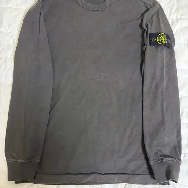 [BUNJANG] Stone Island Long Sleeve Sweatshirt Grey / 스톤아일랜드 롱슬리브