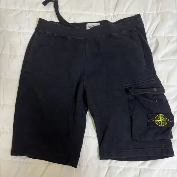 [BUNJANG] Stone Island Black Shorts / 스톤아일랜드 반바지