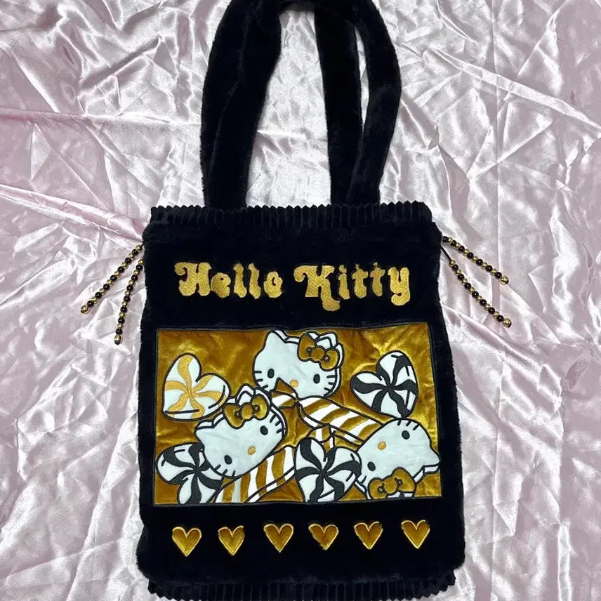 [BUNJANG] Tbh x Hello Kitty Holiday Candy Pattern Gyaru Tote Shoulder Bag / Tbh x 헬로키티 홀리데이 캔디패턴 갸루 토트백 숄더백