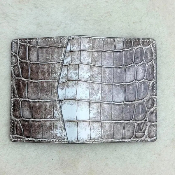 [BUNJANG] Luxury Himalayan Crocodile Leather Card Wallet / 프랑스  히말라야 악어 가죽으로 만든 카드 지갑