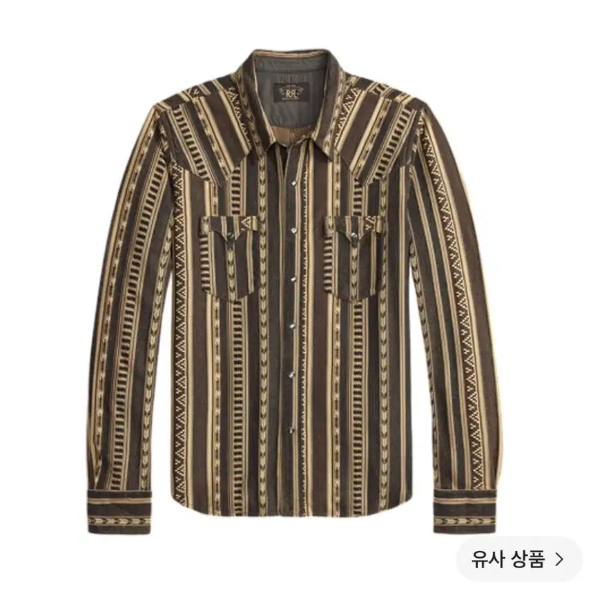 [BUNJANG] RRL Jacquard Knit Western Shirt / 더블알엘(RRL) 자카드 니트 웨스턴셔츠