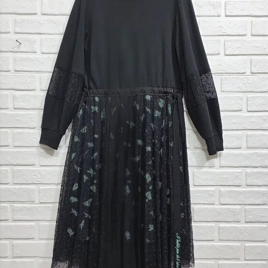 [BUNJANG] Egoist Lace Color Block Dress / 2020년 에고이스트 레이스 배색 원피스 55ㅡ66