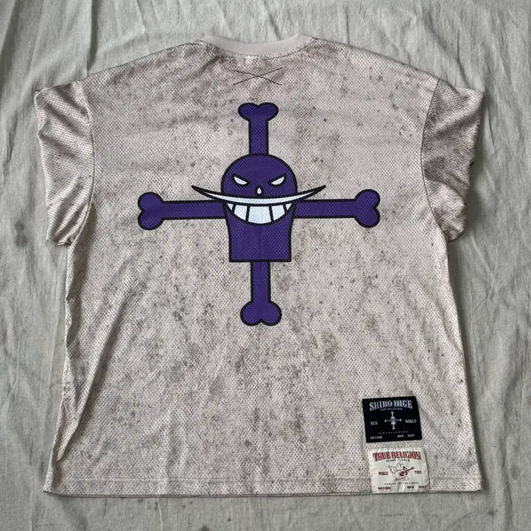 [BUNJANG] True Religion x One Piece Ace Mesh Long Sleeve L / 트루릴리전 x 원피스 에이스 메쉬 롱슬리브 L