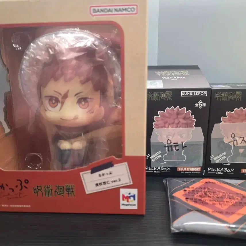 [BUNJANG] Jujutsu Kaisen Yuji Itadori Shie Kaiyu Lookup & Sunrise Pop Figure Bundle Set (with POB) / [일괄판매]주술회전 이타도리 유지 사멸회유 룩업(특전o), 선라이즈팝 피규어 (유지,유타)