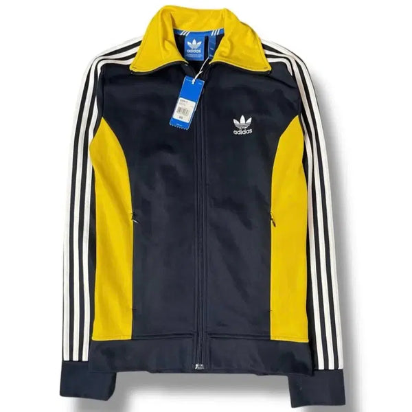 [BUNJANG] Adidas Track Top Navy Yellow L / 아디다스 트랙탑 네이비 옐로우 L [코르티스 착용]