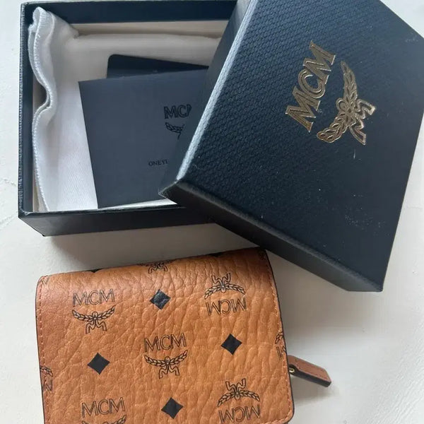 [BUNJANG] MCM Visetos Original Zipper Wallet (Full Box Set) / MCM 비세토스 오리지널 지퍼 지갑 (풀박스 구성)