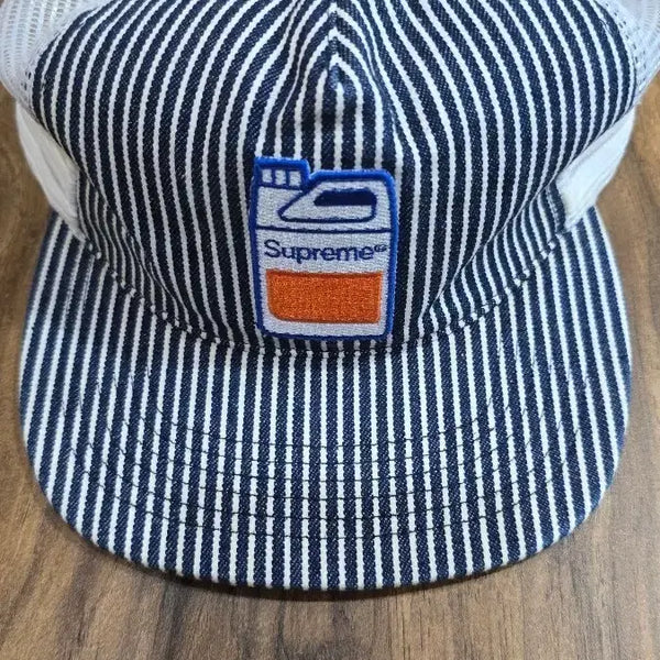 [BUNJANG] Supreme Jug Mesh 5-Panel Cap Hickory Stripe 19FW / 슈프림 저그 메쉬 백 5-패널 캡 19FW 히코리 스트라이프