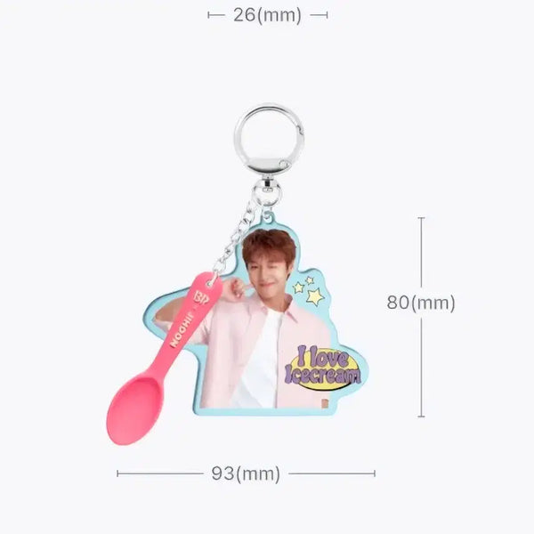 [BUNJANG] Park Jihoon Baskin Robbins Collaboration Keychain / 박지훈 배스킨 키링