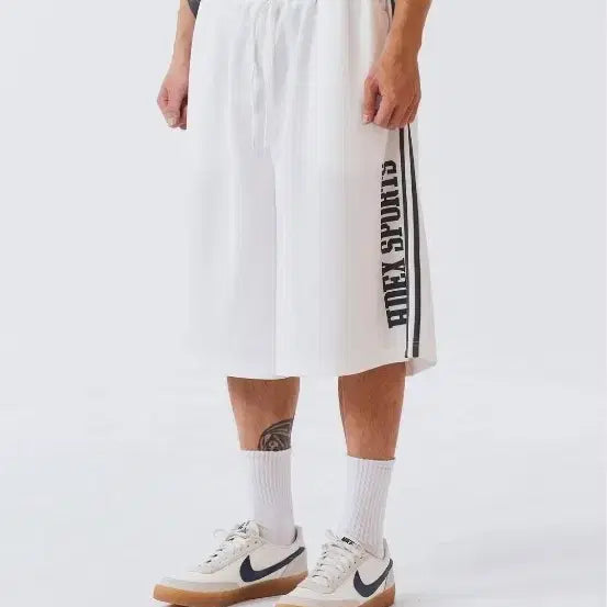 [BUNJANG] HDEX Giant Fit Mesh Bermuda Shorts White / (새상품)HDEX 에이치덱스 자이언트핏 매쉬 버뮤다 팬츠 화이트